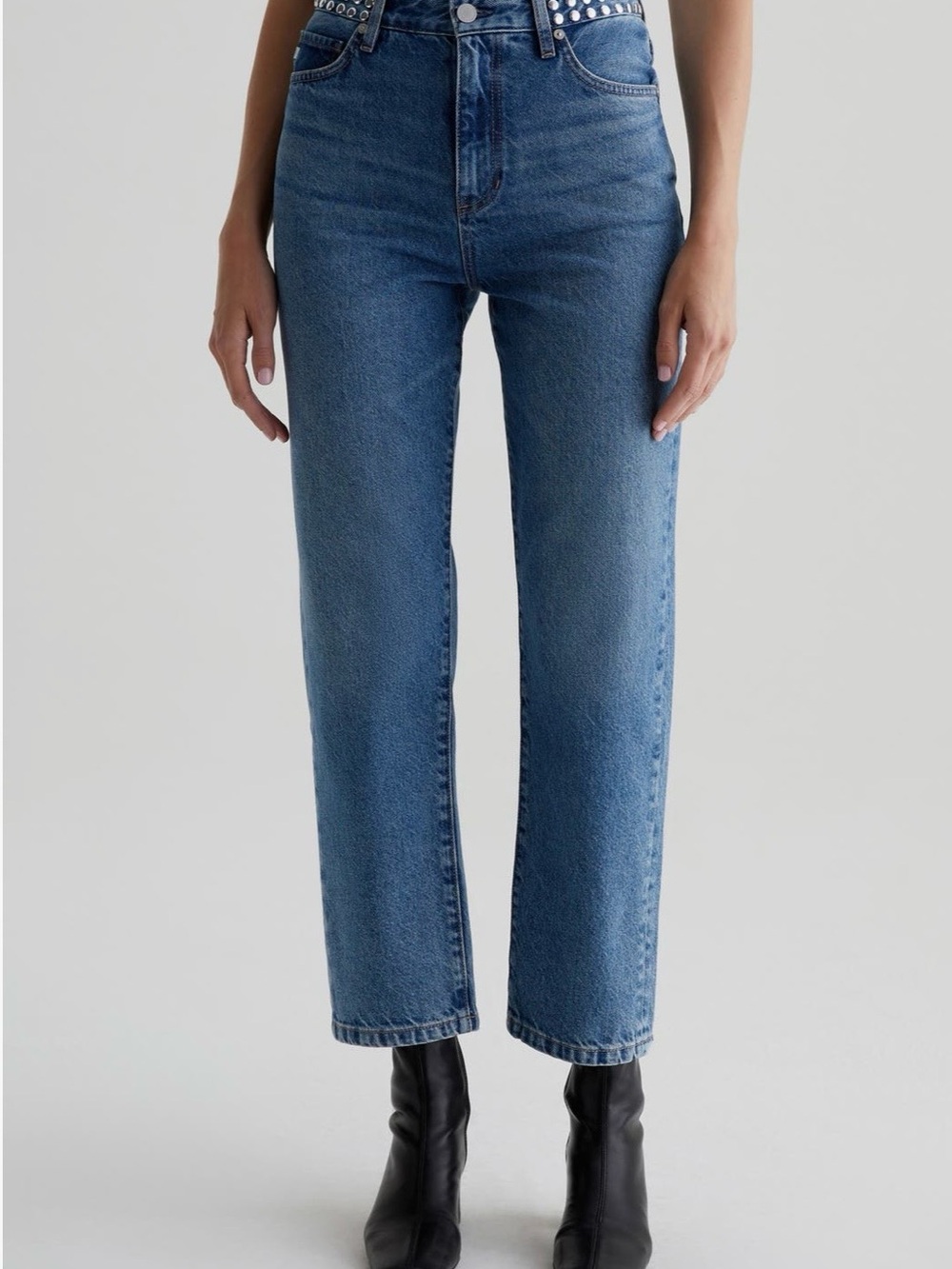 Ag Adriano Goldschmied Rian Super High-Waist Straight Leg Jeans | 29 - Picture 2 of 12